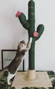 Cactus For Cats Catcus Scratching Post Cat Tree Boho Etsy Catsclaw Diy Cat Tower Cat Tree Designs Diy Stuffed Animals