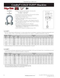 Crosby Shackle Size Chart Bedowntowndaytona Com