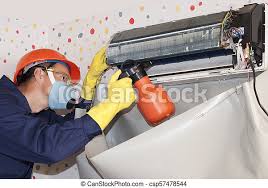 Workers got nothing from management but awnings free of charge, and. Professional Maintenance Of Air Conditioners Professional Worker Cleans The Indoor Unit Of The Air Conditioner Canstock