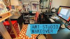 Art Studio Makeover! - Creating a Functional Home Workspace on a ...