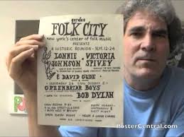 Bob Dylan Flyer 1961 Gerdes Folk City w/Greenbriar Boys