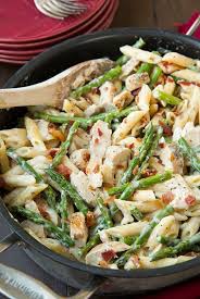 Creamy Chicken And Asparagus Pasta Cooking Classy Asparagus Pasta Recipes Asparagus Recipe Asparagus Pasta
