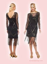 Charleston Fringe Party Dress In Black Gatsby Inspired Dress Party Outfits For Women Gatsby Party Outfit