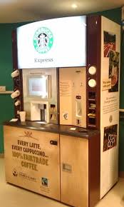 Coffee Vending Machine So We Wouldn T Have To Add Staff To Run A Cafe Starbucks Vending Machine Vending Machine Design Coffee Machine Design Vending Machine