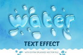 With photoshop text effects you can make most designs stand out, and it is not that hard! Water Text Effect Text Water Effect Styles Text Effects Free Typeface Photoshop Styles