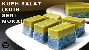 Kuih seri muka is also called kueh salat. Kueh Salat Kuih Seri Muka Shiokman Recipes Asian Desserts Baked Fudge Recipe Desserts