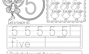 preschool number 5 worksheets numbersworksheet otosection