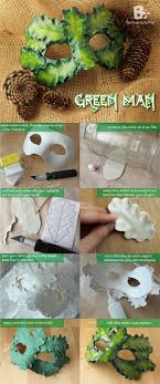 Diy How To Make A Green Man Mask Wiccan Crafts Crafts Pagan Crafts