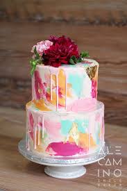 Acuarela Cake Ale Camino Smile Baker Buttecream Acuarela Cake Tartas Imagenes De Sirenas Tortas