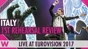 The latest news, photos, videos, participant info, voting results, the contest's rich history and much more. Italy First Rehearsal Francesco Gabbani Occidentali S Karma Eurovision 2017 Reaction Youtube