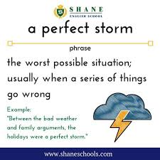 Birds Of A Feather Flock Together Meaning In English A Perfect Storm The Worst Possible Situation Usually When A Series Of Things Go Wrong Between The Bad Weathe Idioms And Phrases English Words English Lessons
