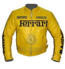 Ferrari Leather Motorcycle Jacket