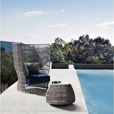 B B Italia Canasta 13 Outdoor Gartensessel Mit Hoher Ruckenlehne 123 Cm Moderne Gartenmobel Gartensessel Im Freien