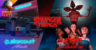 Throughout the game, he hampers the player's (who are controlling mirror man) progress by setting obstacles and other traps. Stranger Things Starcourt Mall Comes To Roblox Wilson S Media