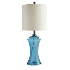 Sea Glass Lamp Navy Table Lamp Glass Lamp Glass Table Lamp