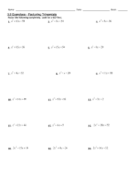 By dealing with the worksheets, you will be. 8 4 Factoring Trinomials Ax2 Bx C