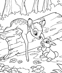 Cartoon Coloring Bambi Coloring Pages With Thumper Bambi Coloring Pages With Thumper Coloring Pages Disney Coloring Pages Bambi And Thumper