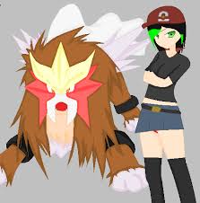 This site is fully mobile optimized! Neon And Her Pokemon Entai By Xlightbluesnowflakex On Deviantart