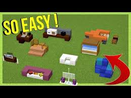 10 Easy Furniture Ideas Minecraft Youtube Minecraft Designs Minecraft Minecraft Crafts