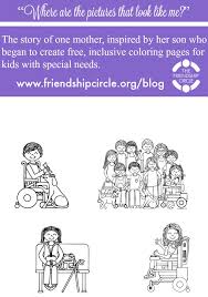 5 ways to use a pizza coloring sheet with an. Free Inclusive Coloring Pages For Kids With Special Needs Coloring Pages For Kids Coloring Pages Color