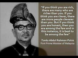 Tunku yusuf (his older brother) 1957, at midnight, 30th august, the union jack is finally lowered, and he finally proclaims 'merdeka!' to the malayans, who were finally independant. Tunku Abdul Rahman Photos Facebook