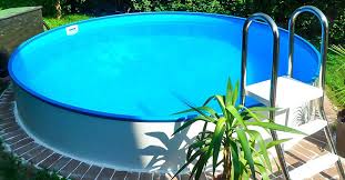 Einzelbecken Stahlwand Rundpool Poolsana Hq 5 00 X 1 35 M Mit Aluminium Kombi Handlauf Hinterhof Pool Landschaftsbau Pool Handlauf