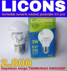 Dengan adanya lampu dunia seakan tiada malam artinya 24 jam bisa digunakan untuk aktivitas kehidupan. Jual Lampu Led Licons 3 Watt Promo Termurah Berkwalitas Di Lapak Gudang Rabat Bukalapak