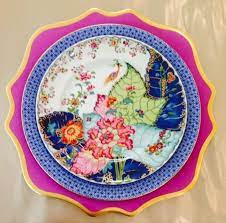 Tobacco Leaf China Tobacco Leaf Mottahedeh Chinoiserie Plates