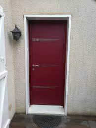 Changement D Une Porte D Entree Defectueuse Par Une Porte Aluminium Rouge Basque Installation A Plaisir Dans Menuiserie Interieure Porte D Entree Rouge Portes