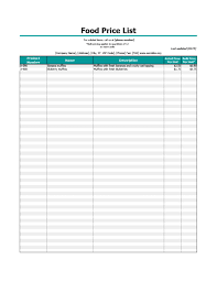 40 Free Price List Templates Price Sheet Templates