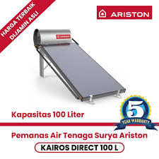 Harga pemanas air water heater ariston 10 liter low watt 200w 10 l an2 10b. Pemanas Air Solar Water Heater Ariston Kairos Direct 100 Liter Garansi Toko Online Perlengkapan Kamar Mandi Dapur