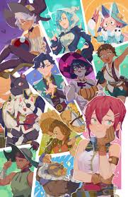 sylvia, muktuk, roxanne, baptiste, saffron, and 7 more (potionomics) drawn  by cwilocky | Danbooru