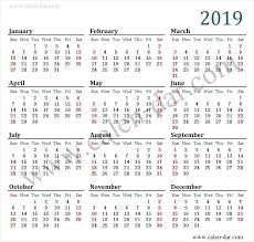 Calendar 2019 English And Arabic Calendar Print Calendar Yearly Calendar