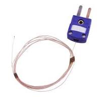 WTC-TT-36 PFA Insulated Type T 36 AWG Type Fine Gauge Beaded Wire  Thermocouple with Miniature Male Connector
