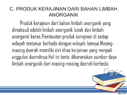Kerajinan Dari Limbah Anorganik Ppt Download