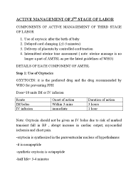 Image result for Active Management of Labor