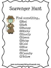 We Re Going On A Scavenger Hunt Senses Preschool Activities For Kids Scavenger Hunt