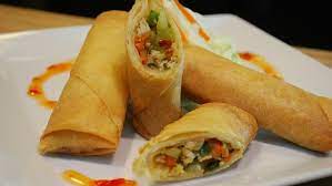 A step by step recipe of potatoes spring roll. Chicken Spring Roll Recipe Chinese Recipes In English