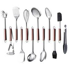 Homquen Ensemble D Ustensiles De Cuisine En Acier Inoxydable 12 Ustensiles De Cuisine Ensembl En 2020 Cuisine En Acier Inoxydable Outils De Cuisine Ustensile Cuisine