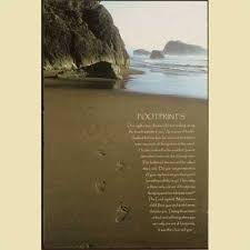 footprints in the sand wall hanging