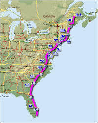 I 95 Interstate 95 Highway Road Maps Traffic And News Rv Road Trip East Coast Road Trip Spring Trip