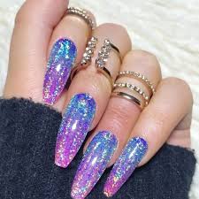 It is made of different colors and shows the creativity of galaxy. Repost Victoriaoliviaxo Nail Throwback Press On Nails By Tres She Style Is Long Coffin Galaxy Holo Tre Glittery Nails Press On Nails Holo Nails