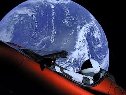 The Tesla An Starman Launched From The First Falcon Heavy Flight Tesla Roadster Falcon Heavy Spacex Falcon Heavy