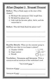 Stink Solar System Superhero Megan Mcdonald Novel Study 30 Pages