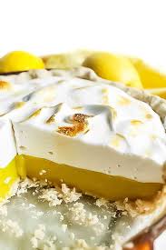 A Classic Vegan Lemon Meringue Pie Made With A Creamy Lemon Curd Filling And Topped With Fluffy Vegan Meringue This In 2020 Tofu Dessert Vegan Desserts Lemon Meringue