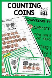 Counting Coins Worksheets And Task Card Bundle Distance Learning Counting Coins Worksheet Task Cards Counting Money Task Cards