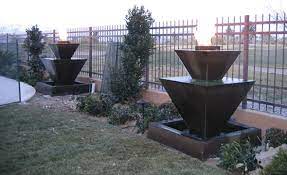 360° sedona fire & water fountain. Outdoor Fountains Fire And Water Fountains