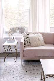Blush Pink Sofa Living Room Decor Inspiration Pretty Little Details Pink Sofa Living Room Pink Sofa Living Pink Living Room