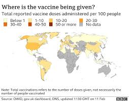 More than 2.75 billion vaccine doses have been administered worldwide, equal to 36 doses for every 100 people. Covid Vaccine Tracker How S My Country And The Rest Of The World Doing Bbc News