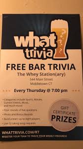 Each quiz has 7 categories of 10 questions each. Come In For Trivia Thursday And The Whey Stationary Facebook